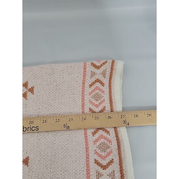 Loveriche S Or Med NEW Cardigan Tribal Aztec Coral Peach Ivory Soft Cozy - Picture 8 of 8